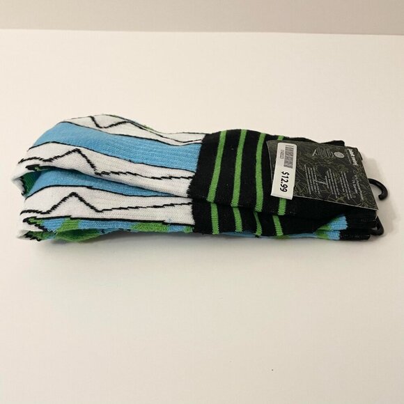 Rick and Morty Socks Shoe Size 6-12 Adult Swim - Picture 11 of 13